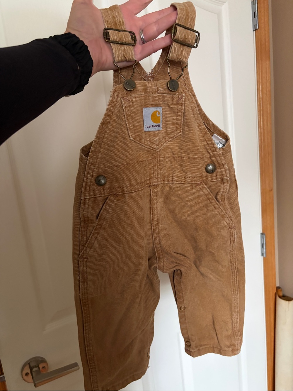 Carhartt 12m Brown Canvas Duck Bib Overalls